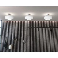Belid Bullo plafond, aluminium/opalglas 27cm