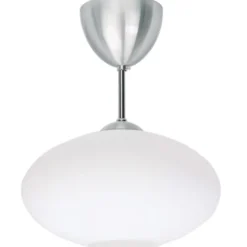 Belid Bullo plafond m.stång, aluminium/opalglas 27cm
