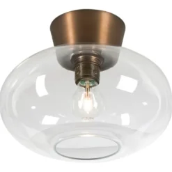 Belid Bullo plafond, oxid/klarglas 27cm