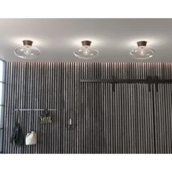 Belid Bullo plafond, oxid/klarglas 27cm