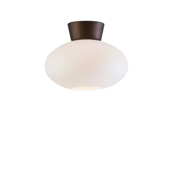 Belid Bullo plafond, oxid/opalglas 27cm