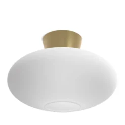 Belid Bullo XL Plafond, Mässing/Opalglas 38cm