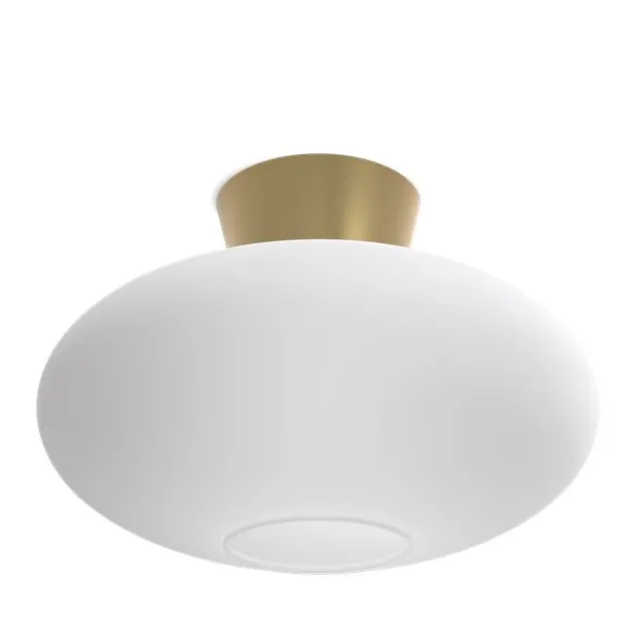 Belid Bullo XL Plafond, Mässing/Opalglas 38cm