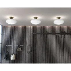Belid Bullo XL Plafond, Mässing/Opalglas 38cm