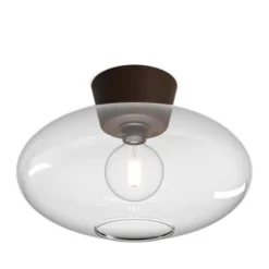 Belid Bullo XL Plafond, Oxid/Klarglas 38cm