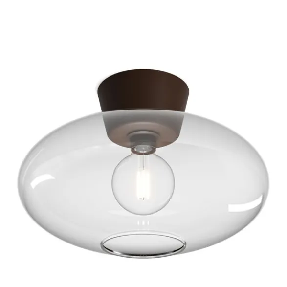 Belid Bullo XL Plafond, Oxid/Klarglas 38cm