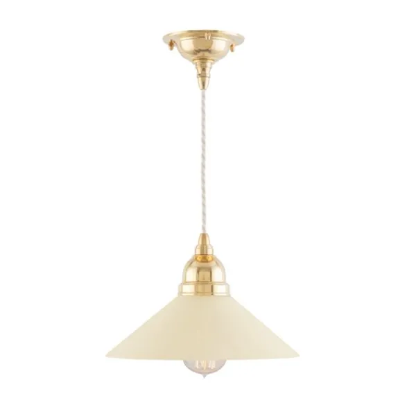 Karlskrona Lampfabrik Byström lampupphäng, mässing
