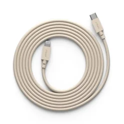 Avolt Cable 1 USB C to Lightning, Beige 2m