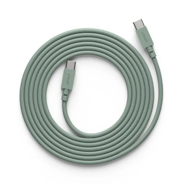 Avolt Cable 1 USB-C to USB-C, Oak Green 2m