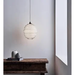 Le Klint Caleo 1 Small taklampa, vit/brons 25cm