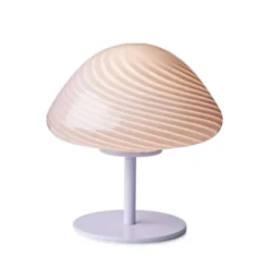 Halo Design Candy Mini Mush bordslampa, glashuvud, metallfot Lilla