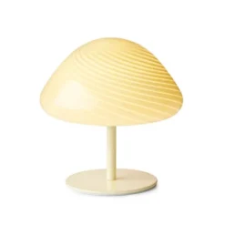 Barn Halo Design Candy Mini Mush bordslampa, glashuvud, metallfot Creme