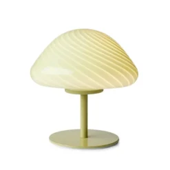 Barn Halo Design Candy Mini Mush bordslampa, glashuvud, metallfot Oliv