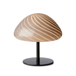 Barn Halo Design Candy Mini Mush bordslampa, glashuvud, metallfot Svart