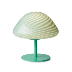 Halo Design Candy Mini Mush bordslampa, glashuvud, metallfot Turkos