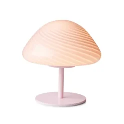 Halo Design Candy Mini Mush bordslampa, glashuvud, metallfot Rose