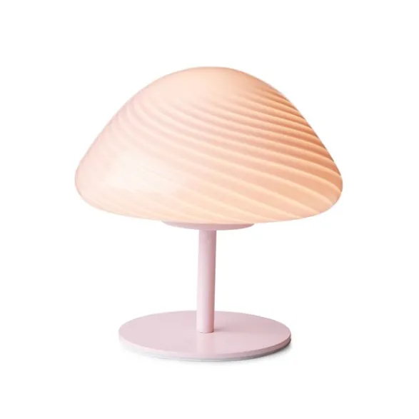 Halo Design Candy Mini Mush bordslampa, glashuvud, metallfot Rose