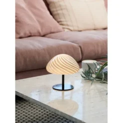 Halo Design Candy Mini Mush bordslampa, glashuvud, metallfot Svart
