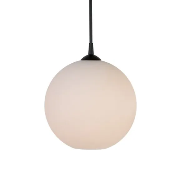 Belid Capo pendel, svartstruktur/opalglas 30cm