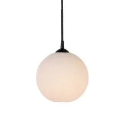 Belid Capo pendel, svartstruktur/opalglas 25cm