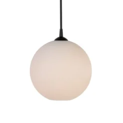 Belid Capo pendel, svartstruktur/opalglas 30cm