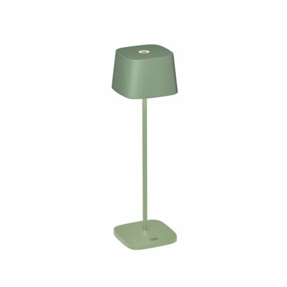 Konstsmide Capri bordslampa grön fyrkantig