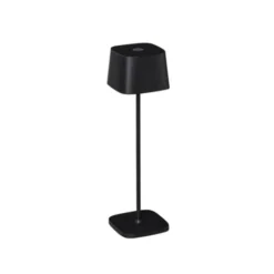 Konstsmide Capri bordslampa svart fyrkantig