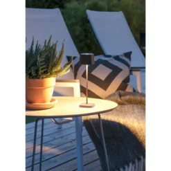 Konstsmide Capri Mini bordslampa svart fyrkantig