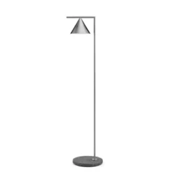 FLOS Captain Flint golvlampa, rostfritt stål 153,7cm