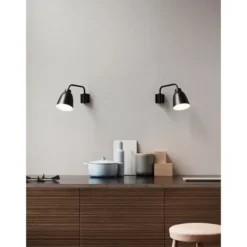Fritz Hansen Caravaggio Read vägglampa, mattsvart 33,8cm