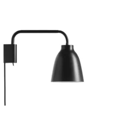 Fritz Hansen Caravaggio Read vägglampa, mattsvart 33,8cm