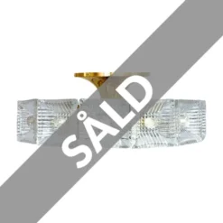 Vintage by Bright 1-2-3 Carl Fagerlund Plafond Orrefors, mässing/glas