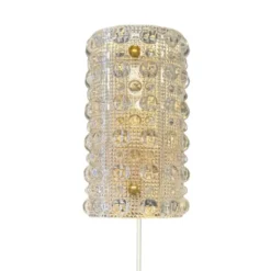 Vintage by Bright 1-2-3 Carl Fagerlund vägglampa, mässing/glas 25cm