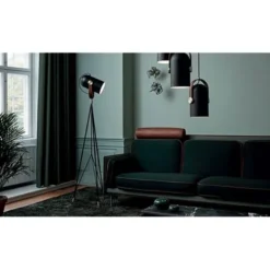Le Klint Carronade hög golvlampa, mattsvart 170-175cm