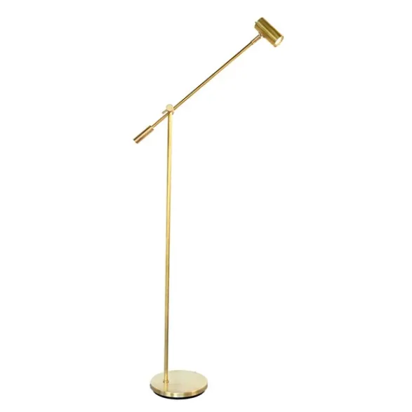 Belid Cato golvlampa dimbar borstad rå mässing