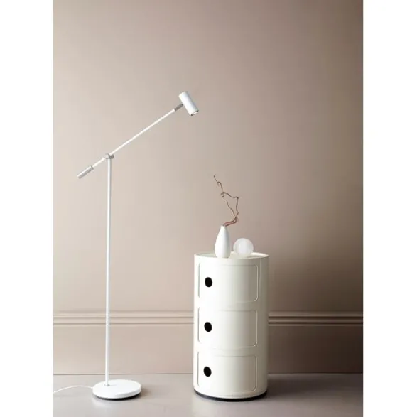 Belid Cato golvlampa LED, mattvit 133,9cm