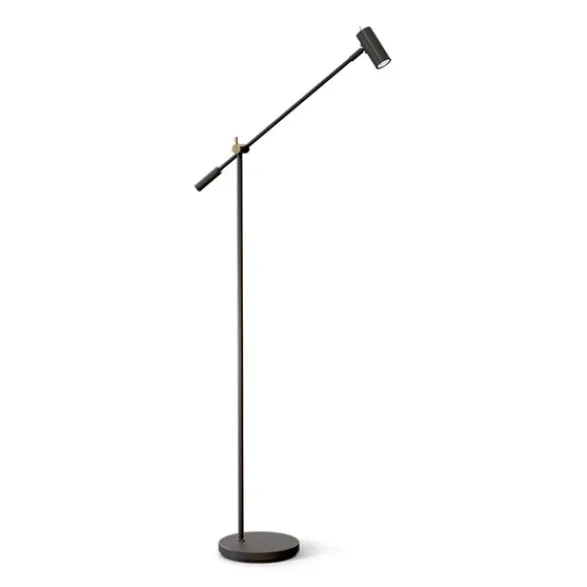 Belid Cato golvlampa svart/mässing dimable
