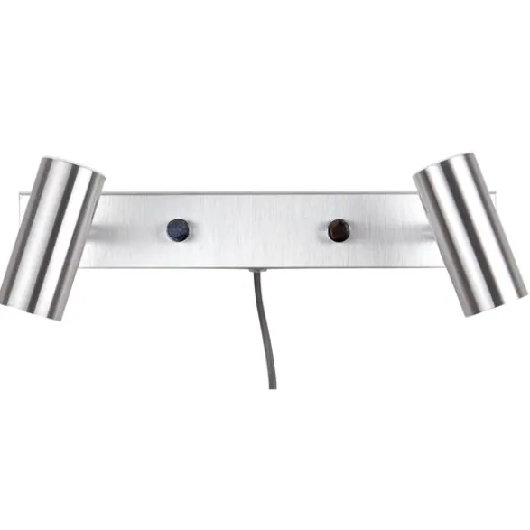Belid Cato vägglampa dubbel LED, aluminium 15,4cm