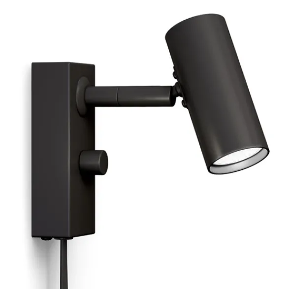Belid Cato vägglampa flat svart single