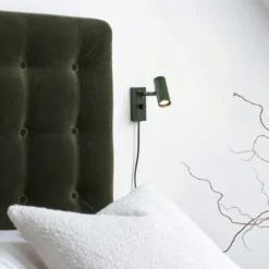 Belid Cato vägglampa forest green/svart single
