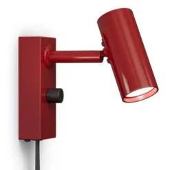 Belid Cato vägglampa ruby red flat svart single
