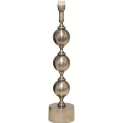 Hallbergs Belysning Charlotta Lampfot Hög Antik silver 14,5cm