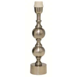 Hallbergs Belysning Charlotta Lampfot Låg Antik silver 8cm