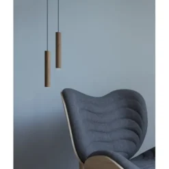 Umage Chimes taklampa, mörk ek 22cm