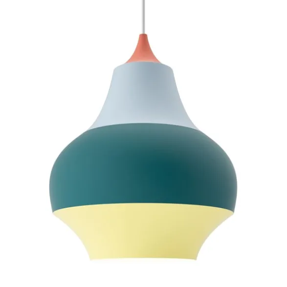 Louis Poulsen CIRQUE taklampa, röd topp Ø38