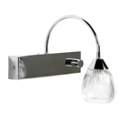 Armaturhantverk Öckerö 1 vägglampa, krom/klar