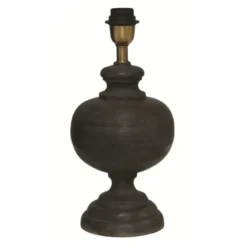Hallbergs Belysning Clark Lampfot Antik svart 14cm