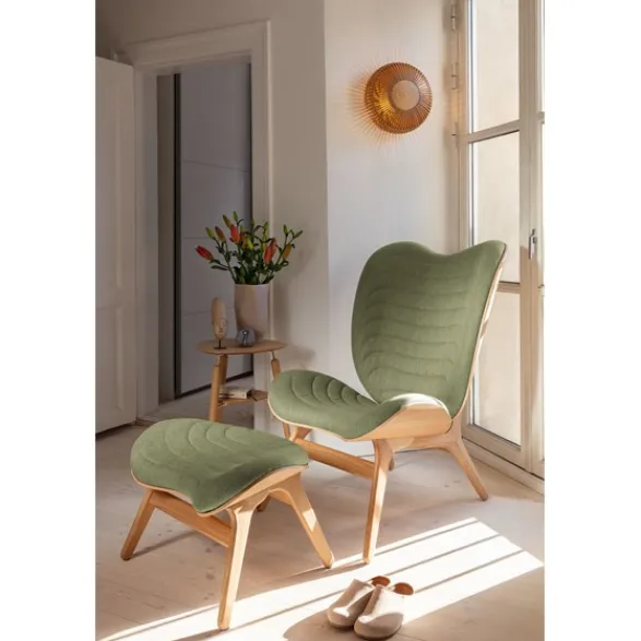 Umage Clava Up vägglampa, ljus ek Ø49