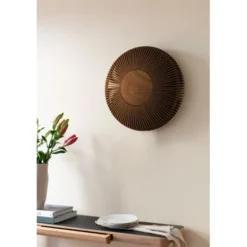 Umage Clava Up vägglampa, mörk ek Ø49