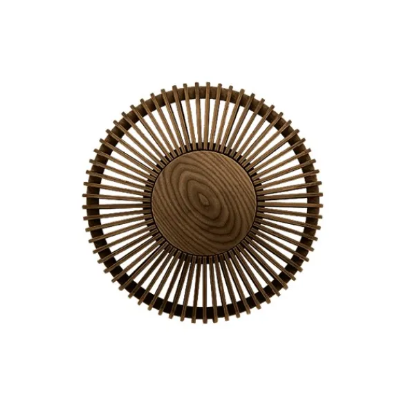 Umage Clava Up vägglampa, mörk ek Ø35
